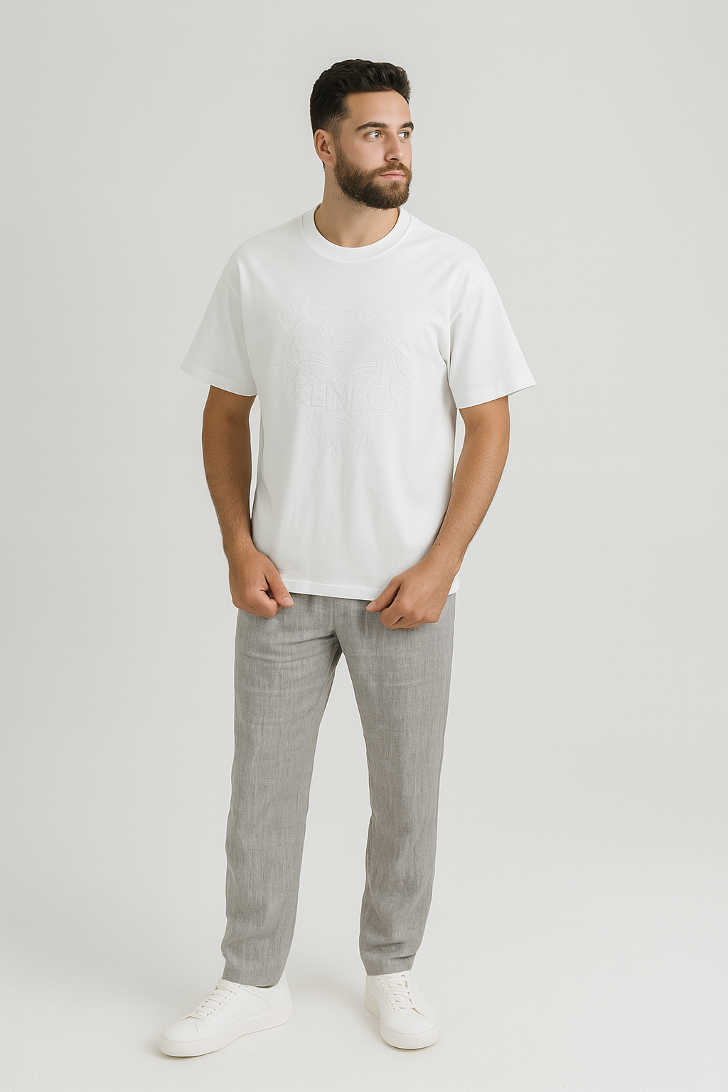 Oversized Boulevard T-Shirt – Tonal Graphic