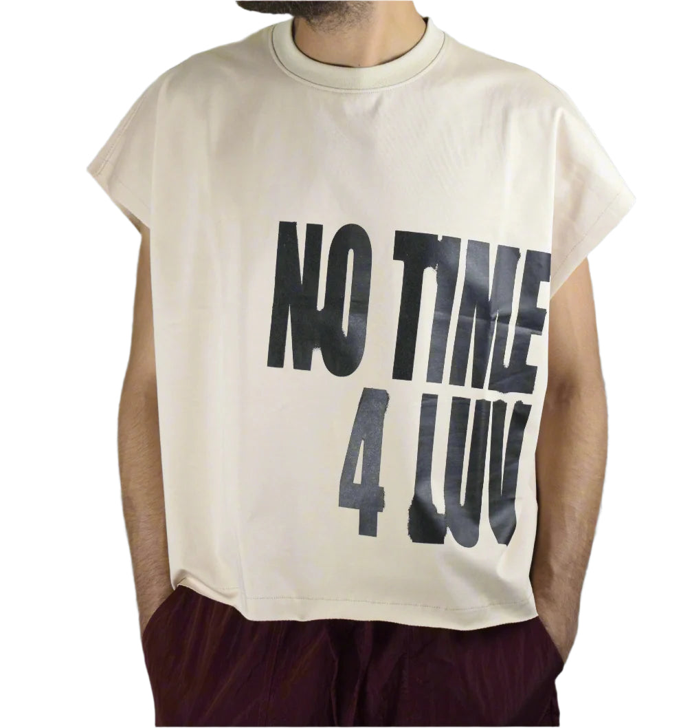 Beige Box Fit T-Shirt