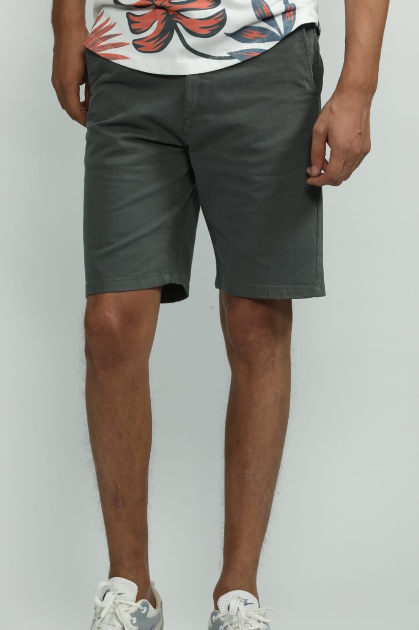 Men's Gabardine Shorts – Dark Grey