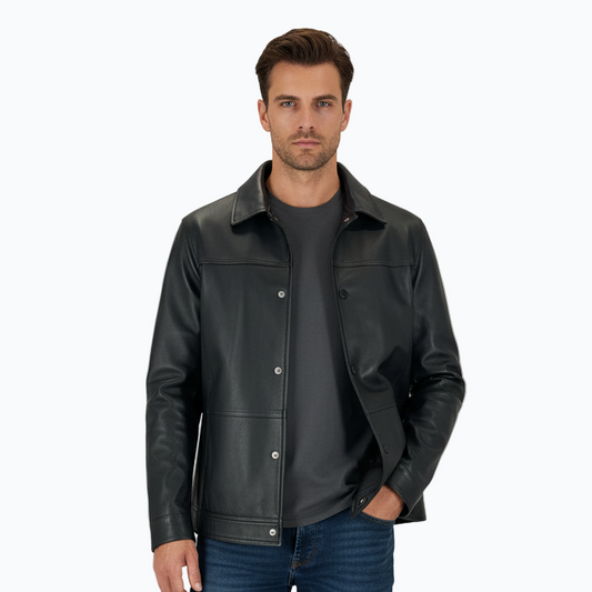 Men’s Classic Leather Jacket – Premium Quality with a Modern Touch