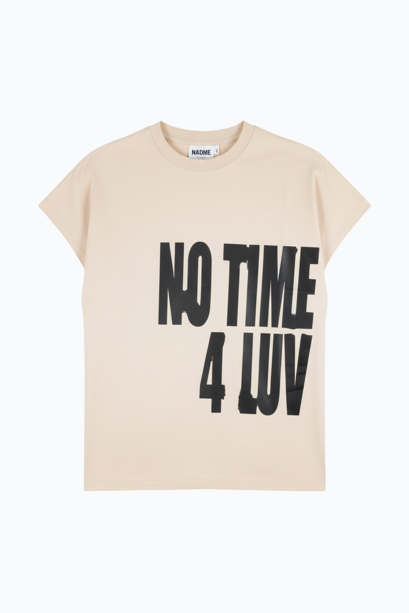 Beige Box Fit T-Shirt