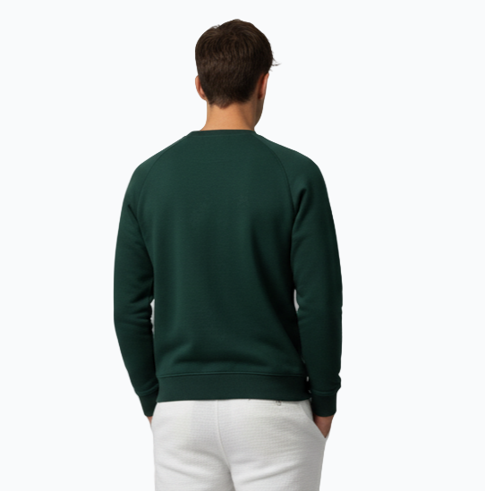 Men’s Regular Fit Crew Neck Sweatshirt – Available in Red, Green & Navy