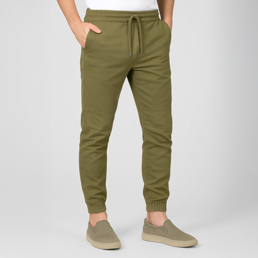 Gabardine Jogger Pants