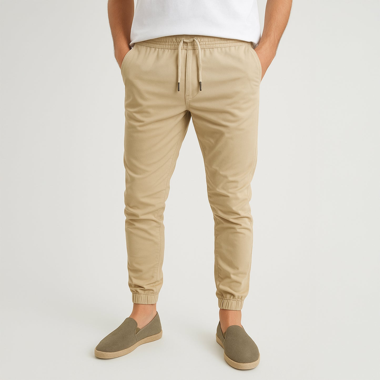 Gabardine Jogger Pants