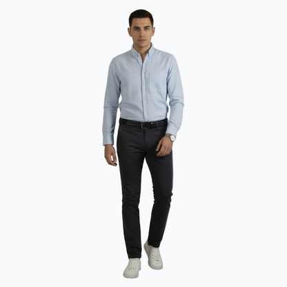 Men’s Long Sleeve Cotton Blend Shirt