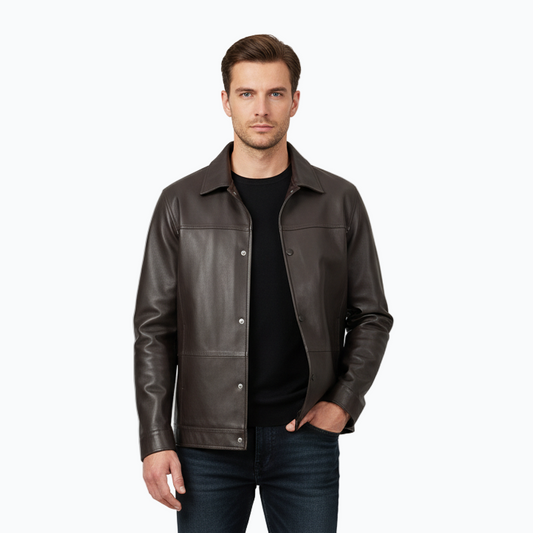 Men’s Classic Leather Jacket – Premium Quality with a Modern Touch