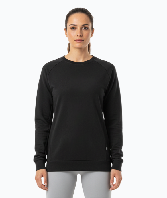 Women’s Long Fit Sweatshirt – Grey / Black