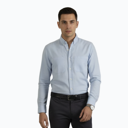 Men’s Long Sleeve Cotton Blend Shirt